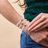 Rainbow White | .925 Sterling Silver | Mermaid Glass Bead Bracelet